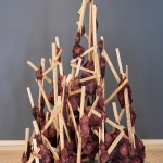 Babel | unfired clay & mixed media | 108in x 84in x 84in | Photo credit: Bruce M. White courtesy of Grounds for Sculpture