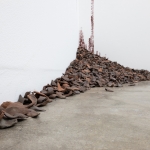 Remnants of being, detail | site-specific installation of terracotta | A-B Projects